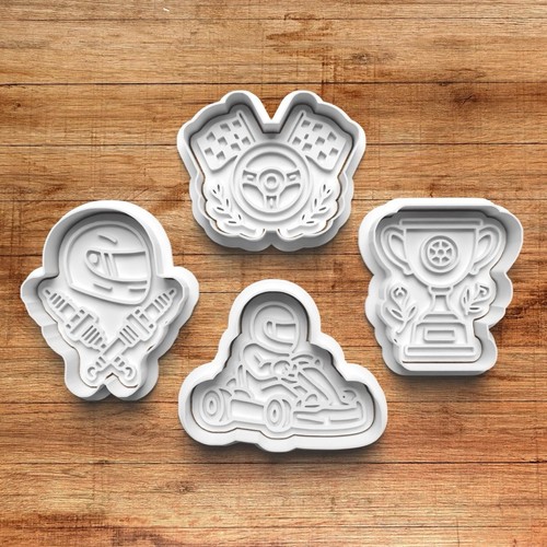 Racing cookie cutters go - cookie,