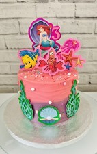 Little mermaid cake - mermaid, set