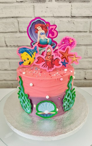 Little mermaid cake topper - cake, set