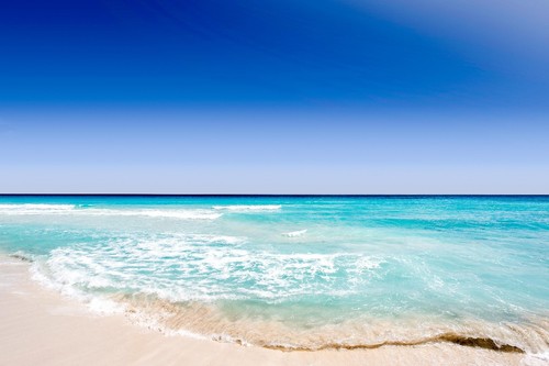 Blue sea beach seascape scene - seascape,