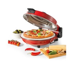 Tabletop Pizza Oven Indoor Cook 5 Heat Settings Fast Preheat Red Giles & Posner