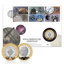 Royal Observatory £2 Silver Proof Coin Cover from Royal Mail and Royal Mint