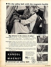 Sports Car Fashion 1962 Kangol Magnet Buckle Sunbeam Alpine ?  Flexy Brushes 