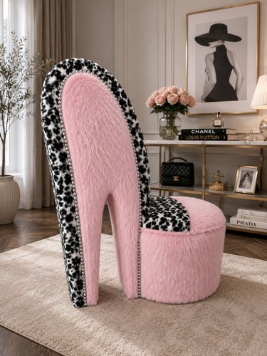 Baby pink fur snow leopard - &,