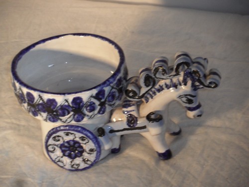 Vintage italy pottery donkey - vintage,