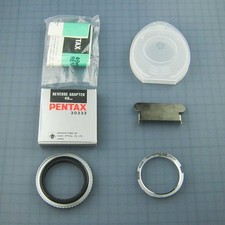 2 Pentax adapter rings: M42 to K Mount, & 49mm filter thread to K Mount reverse