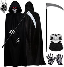 5 Pcs Grim Reaper Costume