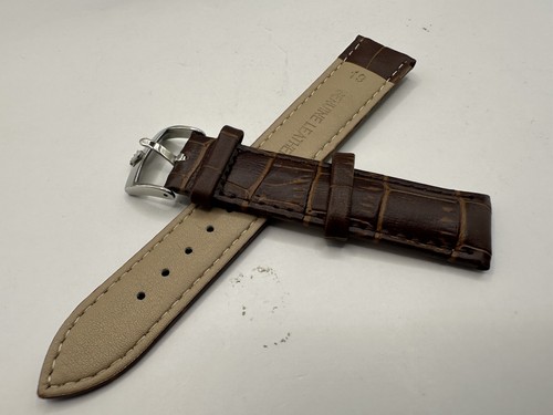 Brown genuine leather croc - brown,