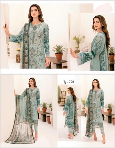 Pakistani lawn suit - lawn,