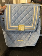 moschino  Quilted backpack Light Blue- Used