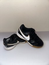 Nike Jr Tiempo Legend IV Kids Black Trainers Size 10 Uk 27.5 Eu