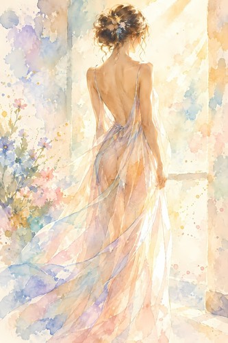 Naked nude woman canvas - naked,