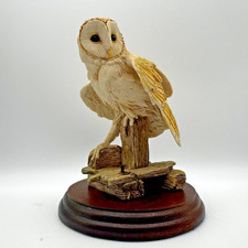 READ Barn Owl Figure Vintage 1995 Willis Border Fine Arts Natures Kingdom