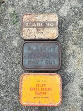 old smoking tobacco tins Players, St Bruno, Wills