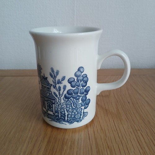 Churchill willow pattern mug - willow,