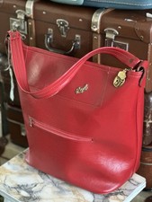 Vintage 1970s Red Travel Bag