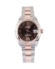 Rolex Datejust 31 178341 Watch Brown Diamond Dial Steel & Rose Gold Ladies 2018