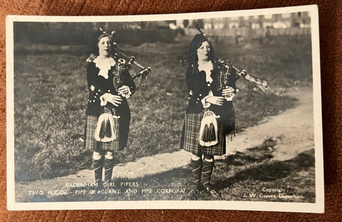 Antique postcard dagenham - dagenham, girl