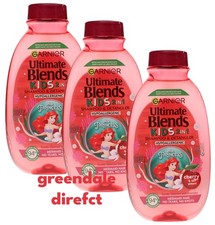 Garnier Ultimate Blends Kids Cherry & Soft Almond No Tears Shampoo - 3 PACK