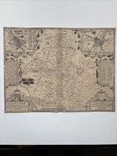 Antique Map Stafford Countie