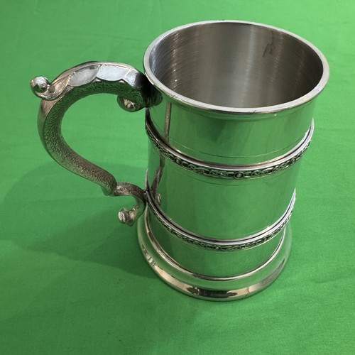 Scottish piper pewter tankard - pewter,