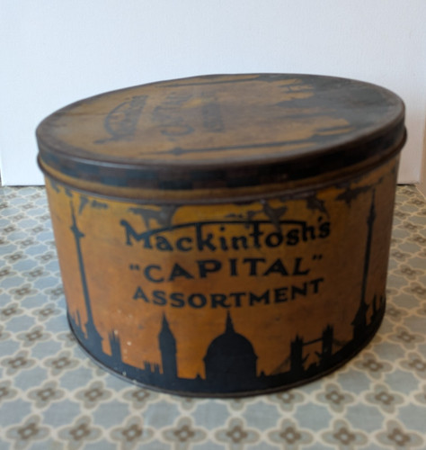 Old tin mackintosh capital - tin,