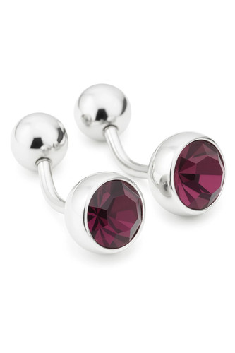 Amethyst belly button - amethyst,