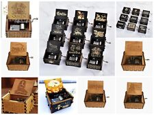 Retro Wooden Music Box Hand