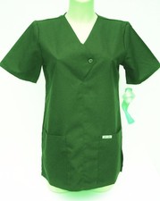 CHEROKEE Hunters Green Hospital Scrubs Top Tunic 2 Pockets  XS S M XL  2XL  3XL