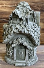 STONE GARDEN LARGE MUSHROOM LEAF HOUSE GIFT STATUE ORNAMENT