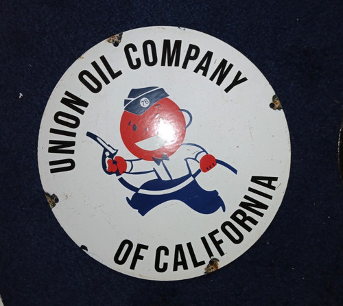 Vintage enamel union - enamel, oil