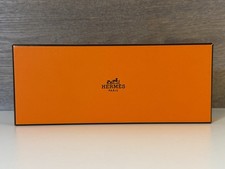 HERMES Paris Empty Gift Box Tie with Tissue 22x9x4 cm