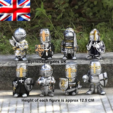 Sculpture Garden Decor Gnome Medieval Knight Figurine Ornaments  UK Seller