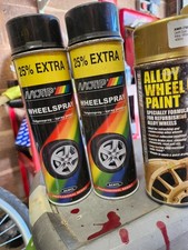 MOTIP WHEEL SPRAY ACRYLIC BLACK SPRAY PAINT FOR ALLOY STEEL WHEELS 500ML NEW