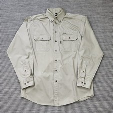 Deerhunter Atlas Shirt Mens 39 40 Medium Beige Shooting Hunting Safari Overshirt