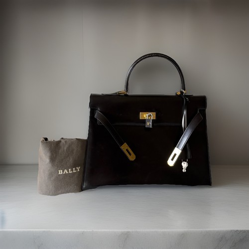 Authentic bally hand bag black - authentic,