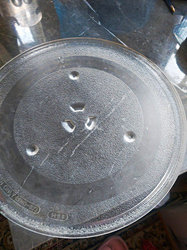 Clear glass turntable plate - clear,