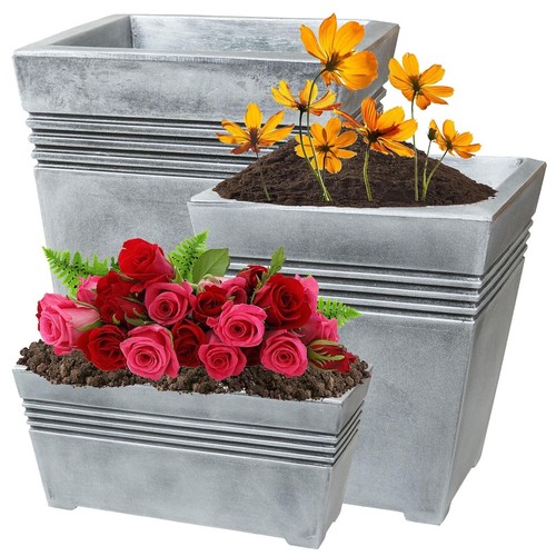 Garden planters grey venice - planters,