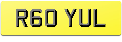 Royal personalised car - car, reg