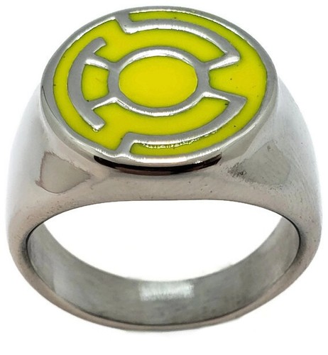 Yellow lantern ring made from - ring,