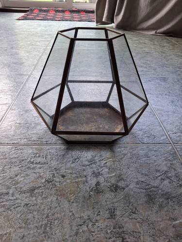 Glass and metal - and, terrarium