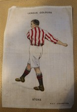 STOKE CITY FC 1920 SILK ORIGINAL BDV CIGARETTES LEAGUE COLOURS 6"x4"