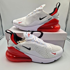Men's Nike Air Max 270 White Black University Red UK SIZES - NEW ✅ - BV2523-100