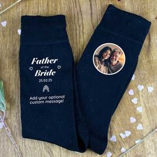 Wedding Socks Customised Black