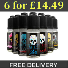 Pure Evil E liquid Vape Juice *6x10ml for £14.49* All Flavours- 1st Class Del