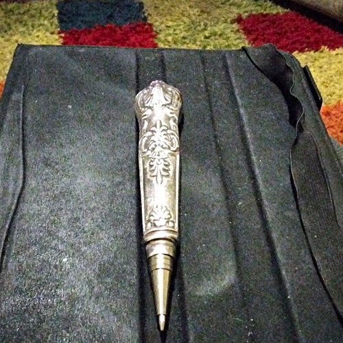 Silver plated pen made - silver, from