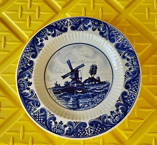 Delft hand painted blue - delft, &