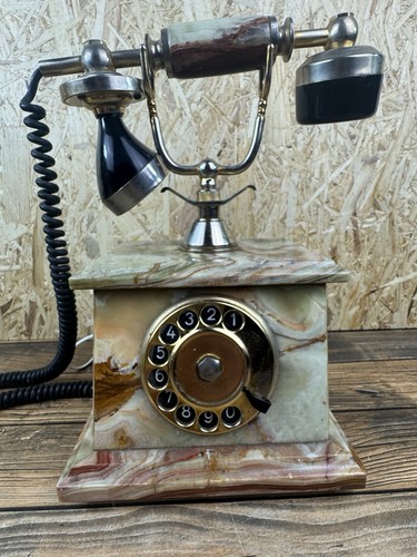 Vintage onyx rotary telephone - onyx,