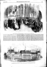 Old Antique Print 1853 Lord