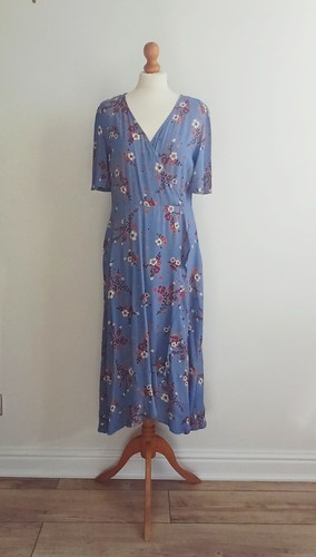 Per una blue - floral, wrap